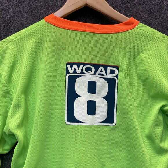 Quad City Mallards Hockey Jersey Minor League Green Retro - Picture 4 of 10